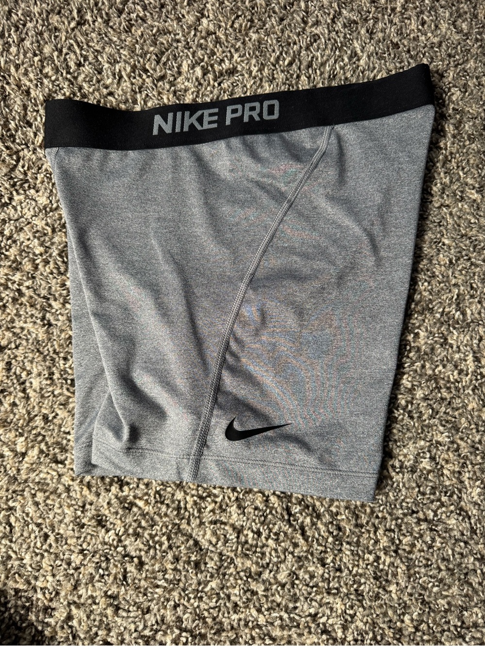 Nike Gray & Black Pro Training Shorts